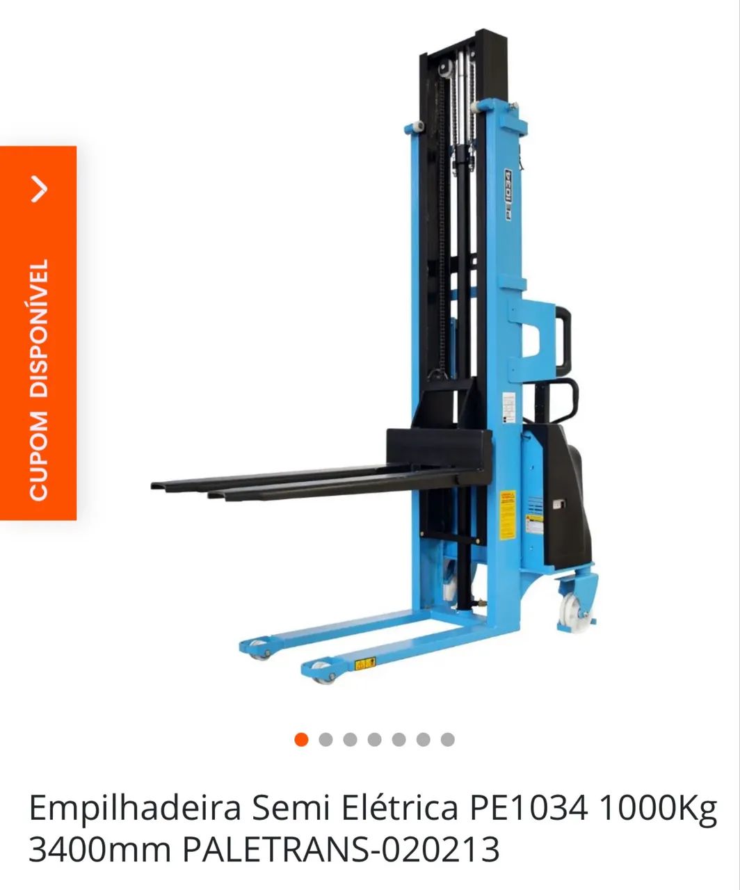 Empilhadeira semi elétrica  - Foto 2