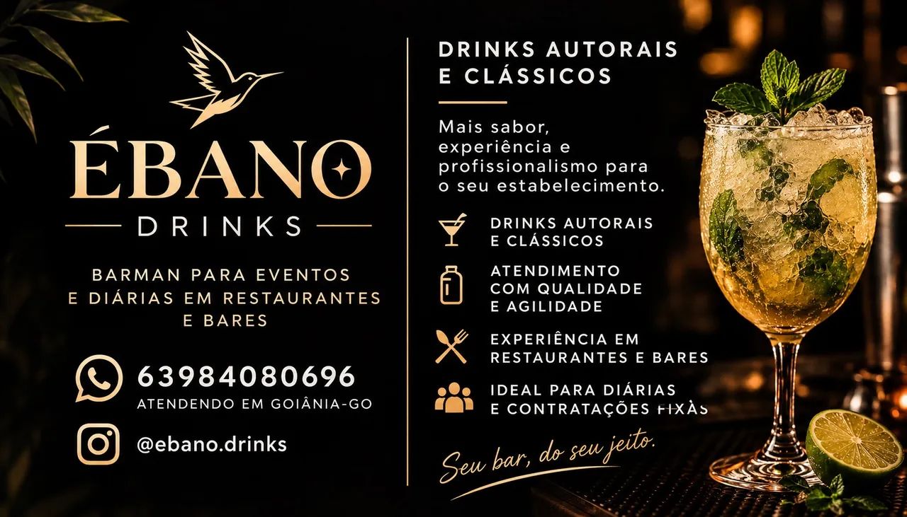 Barman para Eventos e Freelancer 