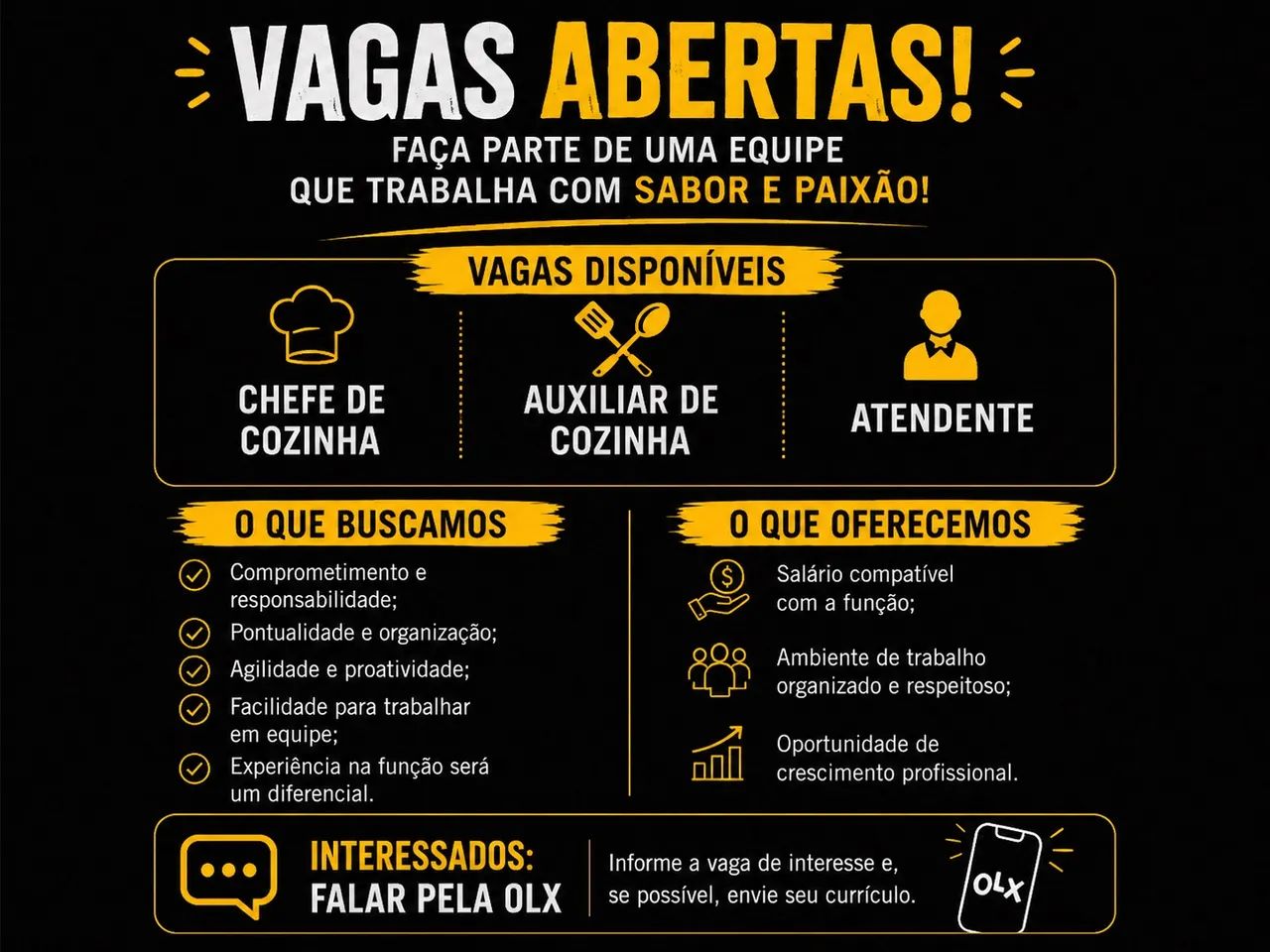 Vaga de emprego 