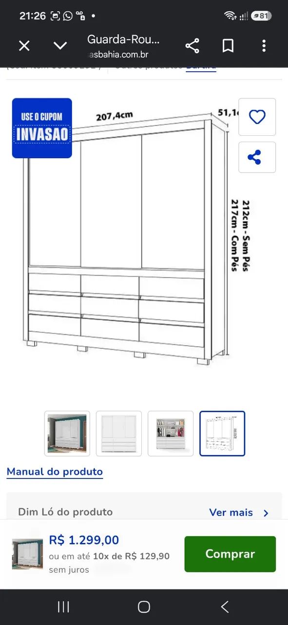 Guarda roupa - Foto 3