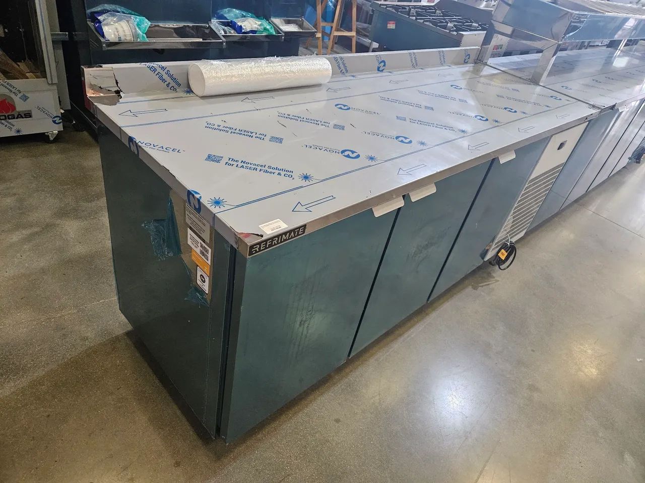 balcão refrigerado de preparo inox 2 metros - novo