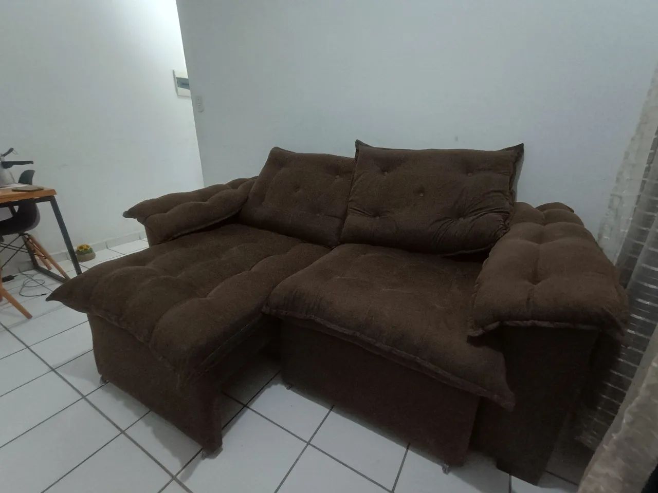Sofá 3 lugares retrátil (fofuxo) - Foto 3