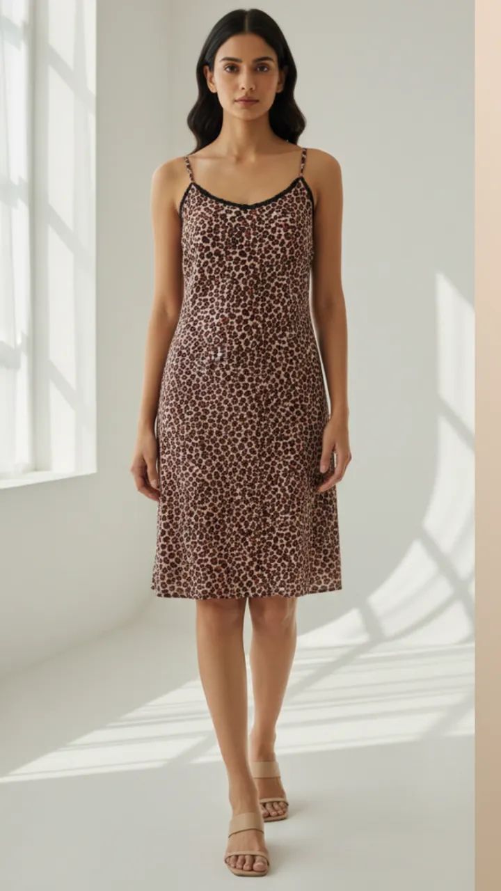 Vestido Estampa Onça - Tamanho G