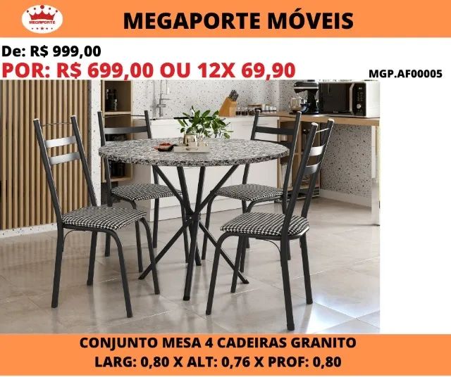 MESA DE GRANITO REDONDA 