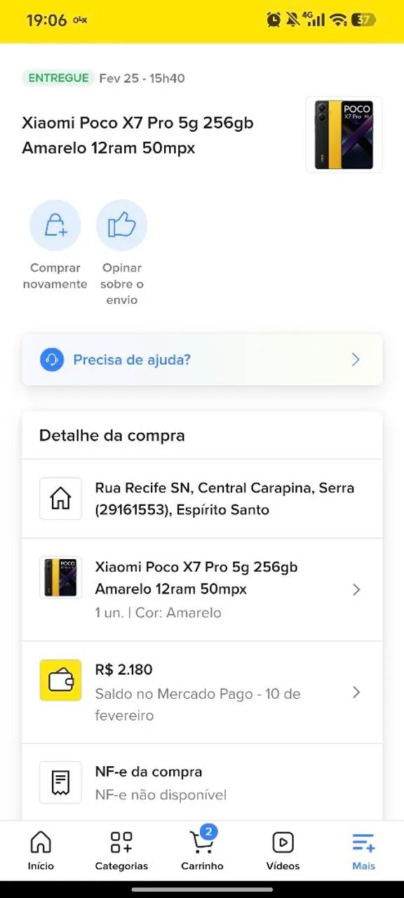 VENDO POCO X7 PRO EM EXCELENTE ESTADO, 12/256, NF-e - Foto 2