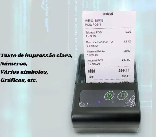 IMPRESSORA TÉRMICA 58MM  PORTATIL USB  - Foto 5