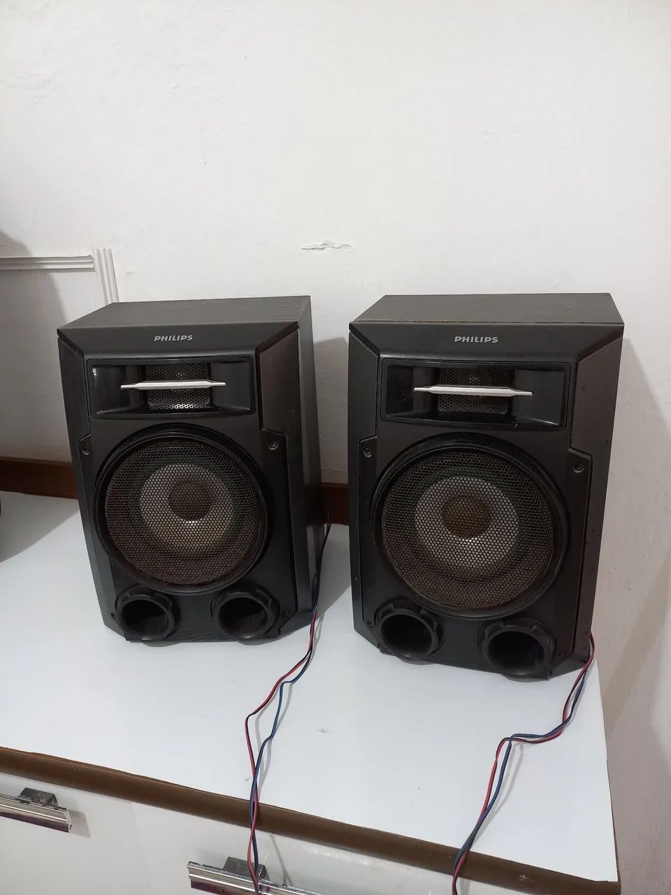 Caixas de Som Philips antigas de mini system  - Foto 4