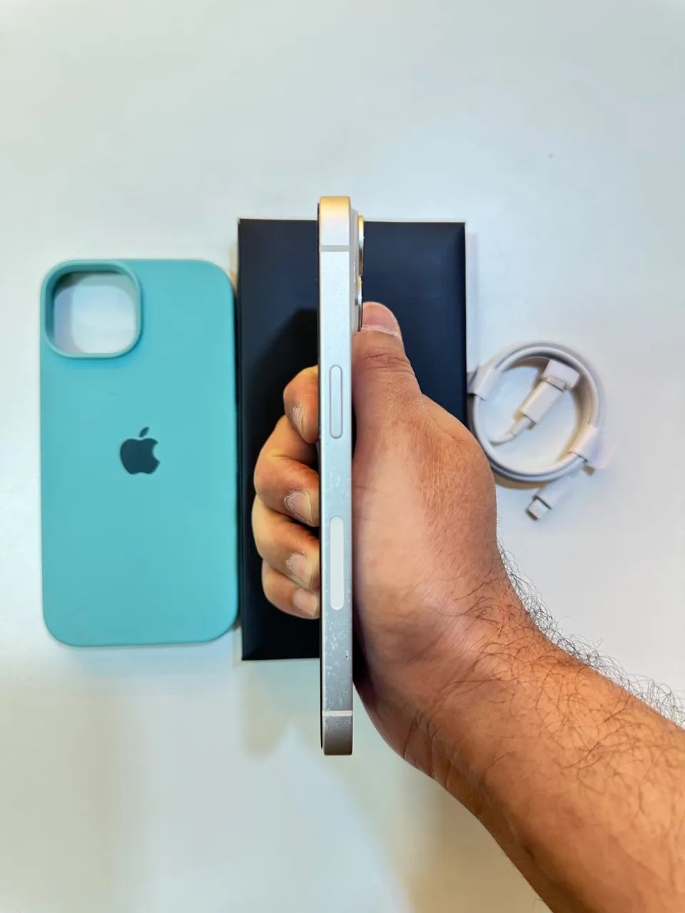 iPhone 14 128GB - Branco Starlight - Impecável   - Foto 5