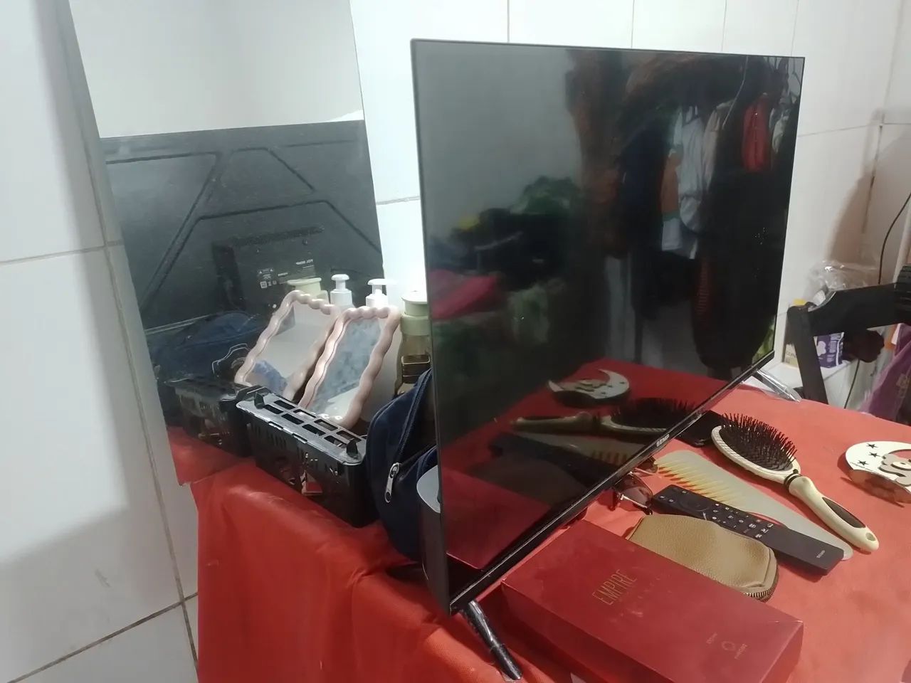 Tv smart semp 32pl, 4k única dona  - Foto 2