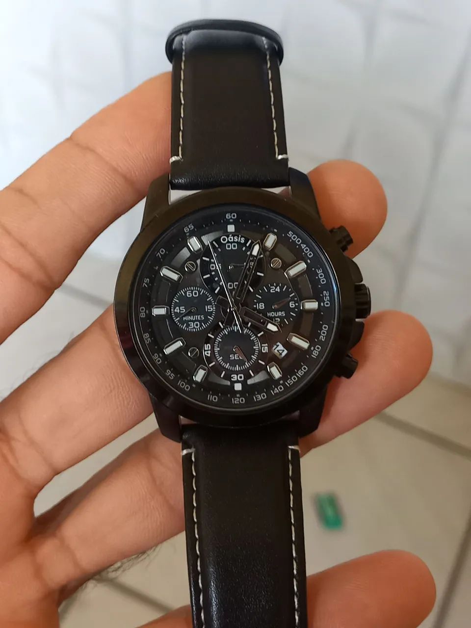 RELÓGIO DA MARCA OÁSIS ORIGINAL MASCULINO SÓ RS 200 - Foto 2