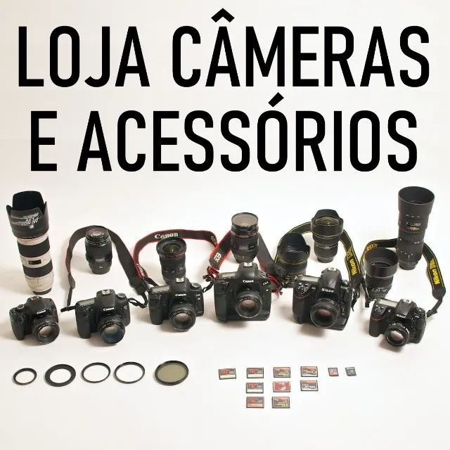 Loja de câmeras, acessórios de fotografia e vídeo, só falo no whats não no olx, Canon Sony