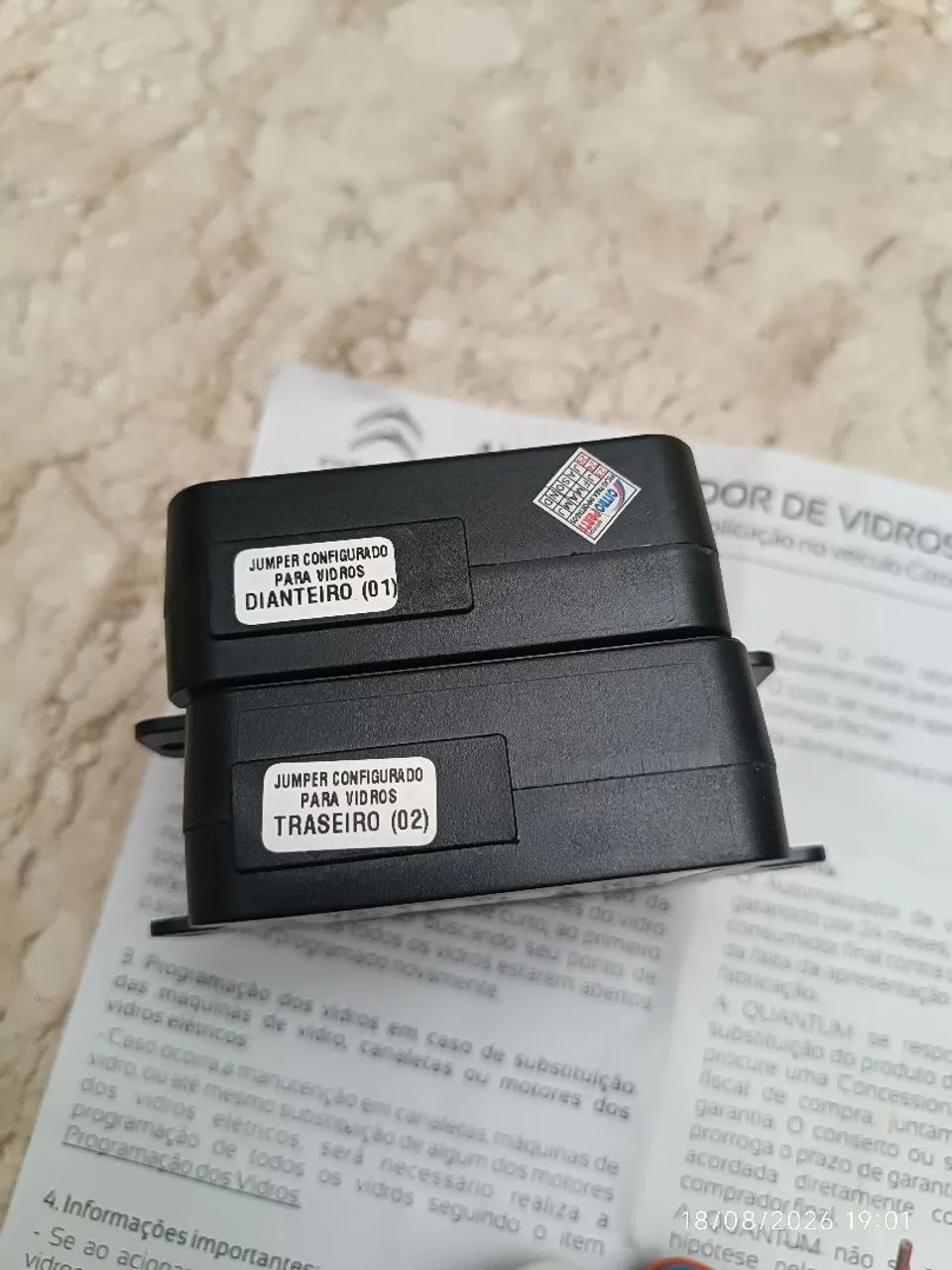 Módulo automatizador de vidros original do Citroen c4 cactus nunca usado