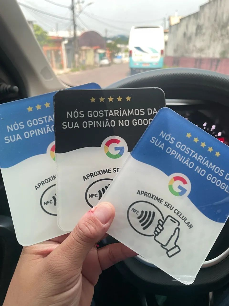 Plaquinha Avaliação do Gooogle