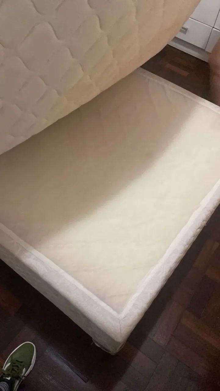 Cama + colchão box casal Ortobom - Foto 3