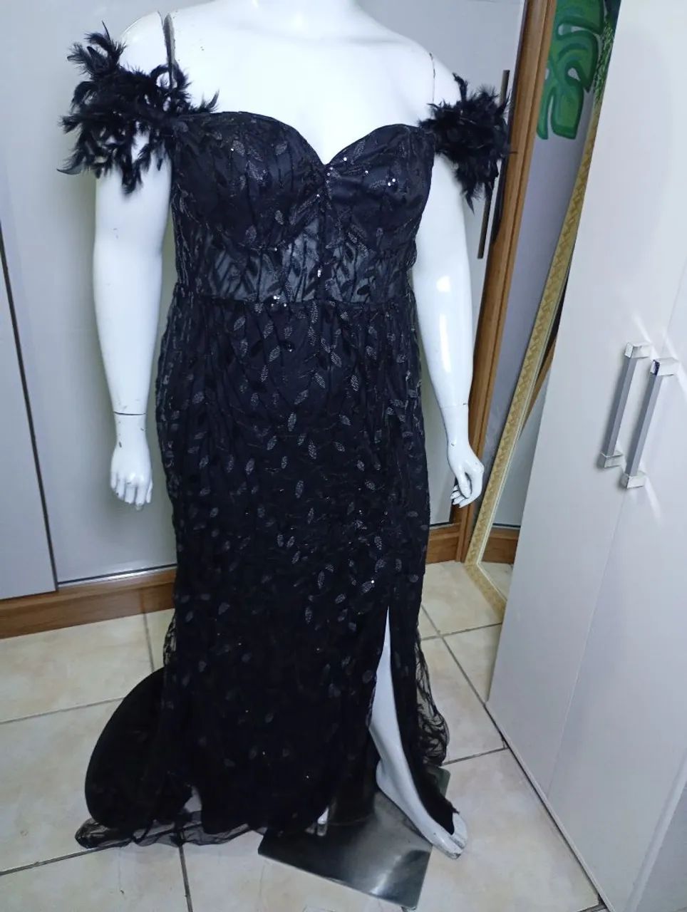 Vestido bafônico plus size