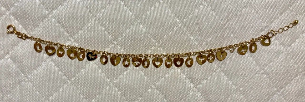 Pulseira Com Berloques Folheado A Ouro Rommanel  - Foto 3