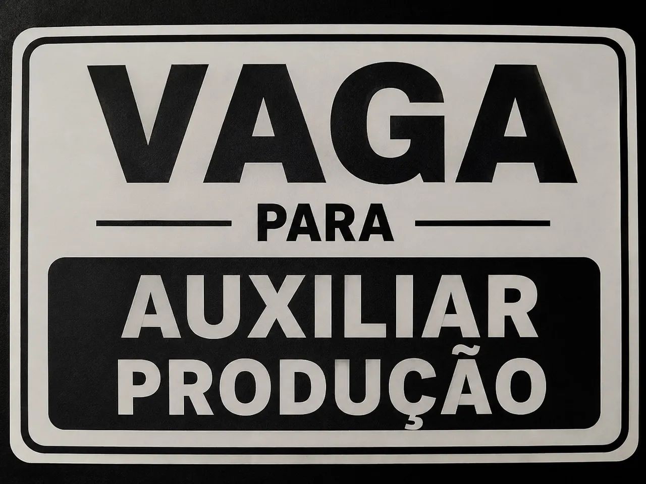 Vaga auxiliar produção salgados 