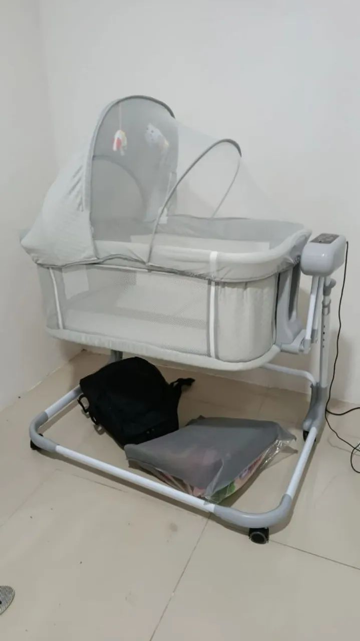 Berço Moisés com balanço automático bluetooth  - Foto 2