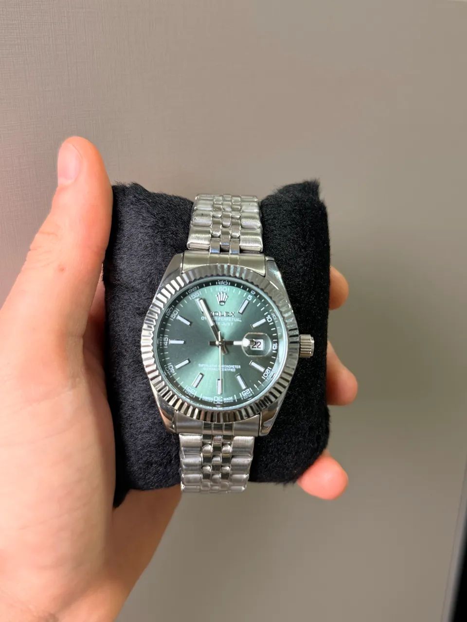 Relógio DateJust fundo verde - Foto 4