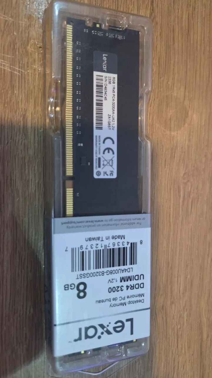 Memória ram 8gb 3200mhz ddr4 lexar lacrada - Foto 3