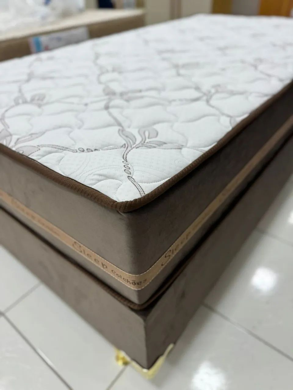 Cama box Solteirão 1.08 x 1.98 Molas Ensacadas Individual  - Foto 5