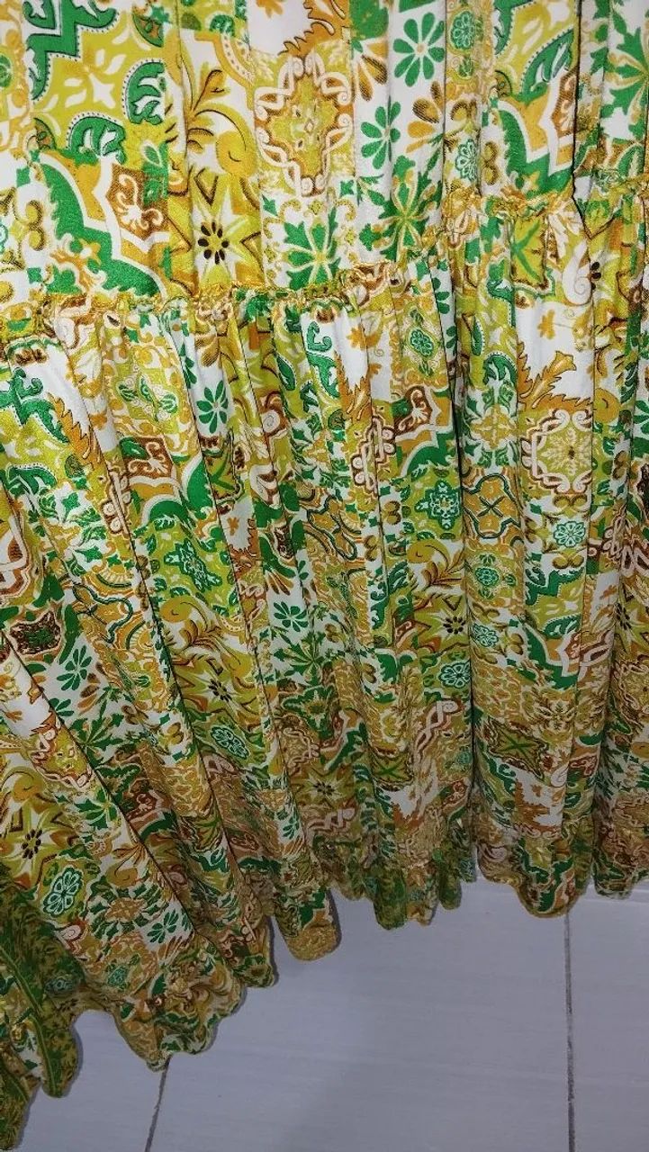 Vestido indiano amarelo pouco usado e bem conservado  - Foto 2