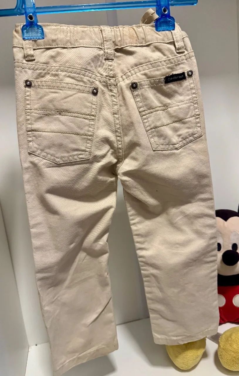 Calça Calvin Klein jeans original infantil usada - Foto 3