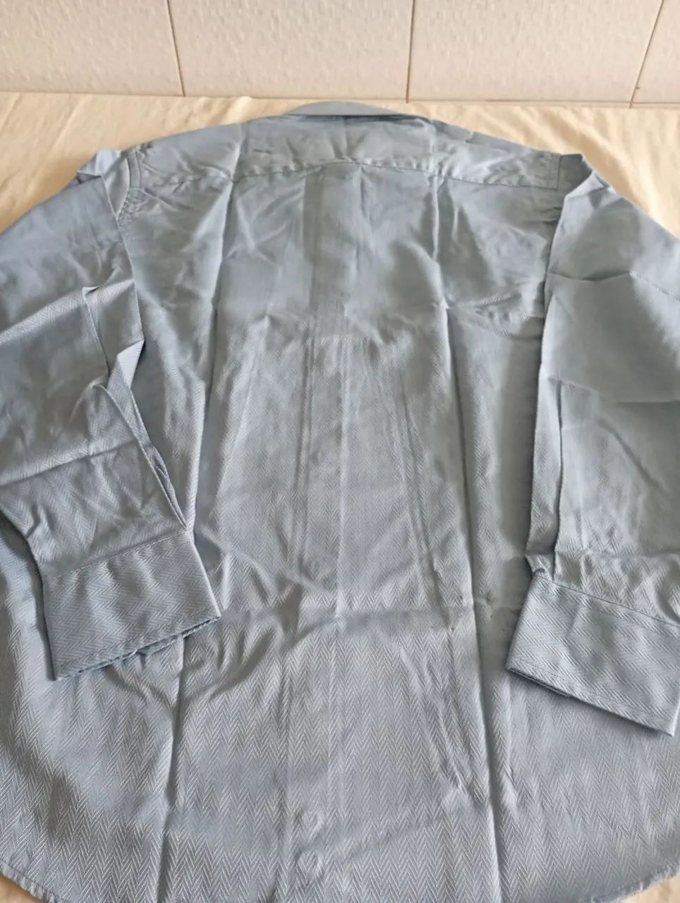 Camisa social masculina com manga comprida  - Foto 3