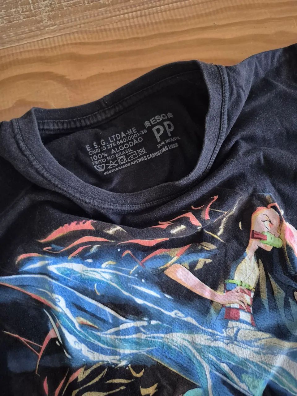 camiseta demon slayer preta 16 - Foto 3