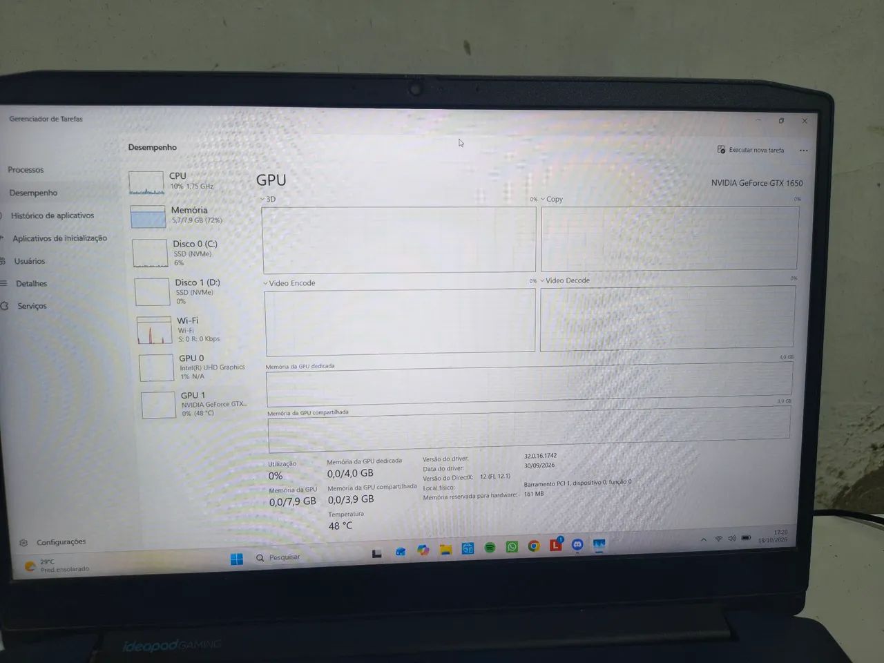 Notebook gamer Lenovo ideadpad gaming 3i - Foto 5