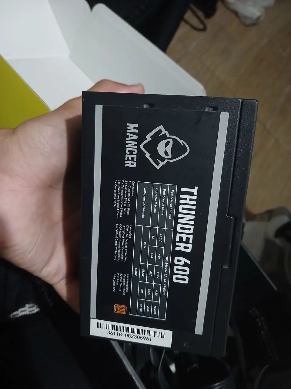 Fonte Mancer Thunder 600w  - Foto 5