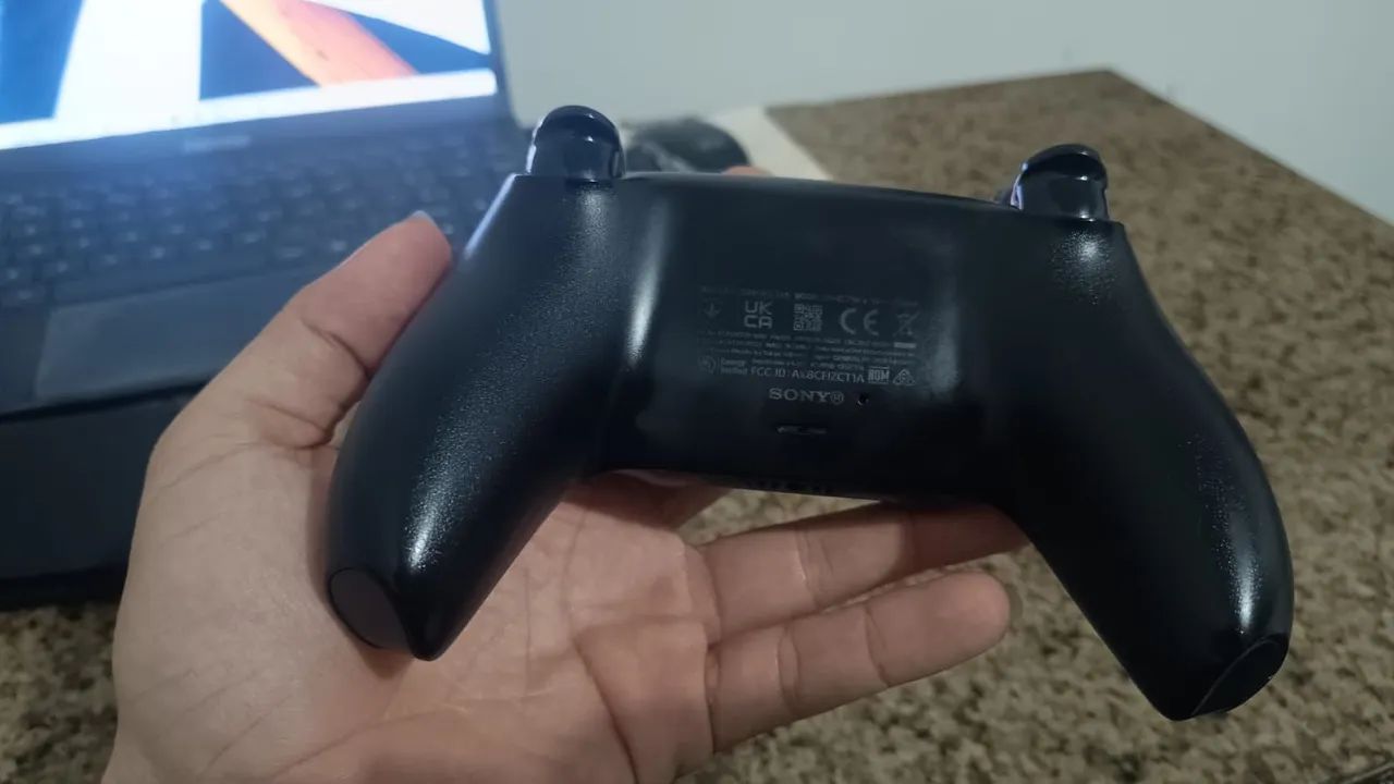 Controle ps5 dualsense preto com caixa  - Foto 3