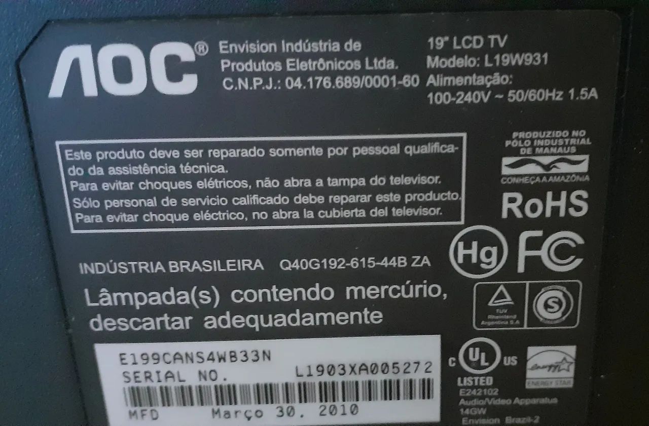 Tv 19" LCD marca AOC - Foto 2
