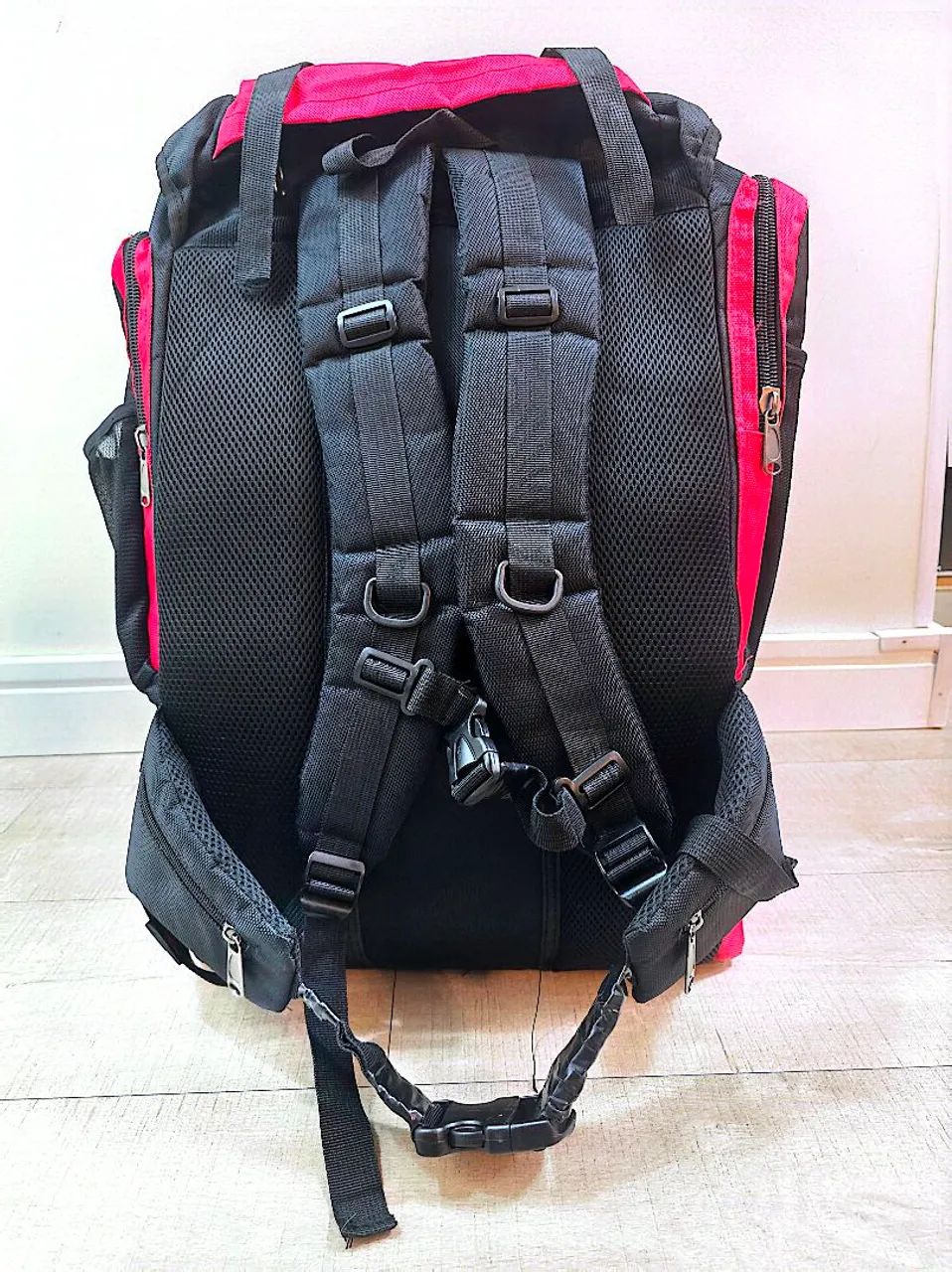 Mochila de camping vermelha 130L - Foto 2