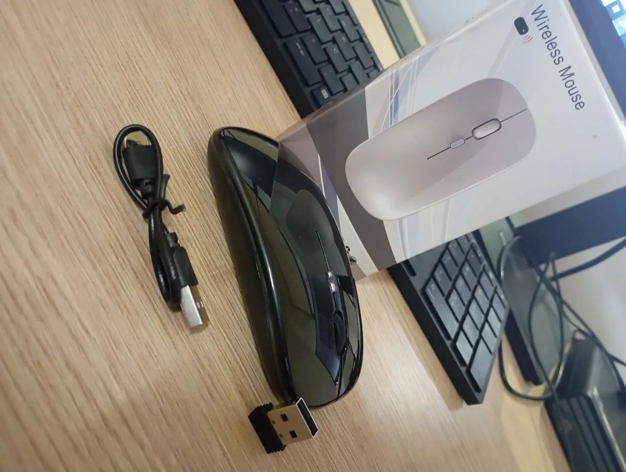 Mouse wireless RGB ótimo - Foto 4