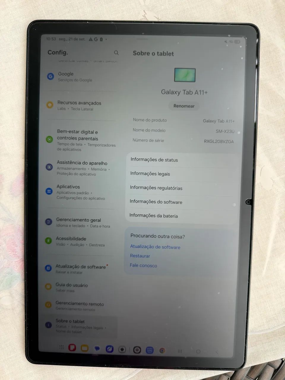 Tablet A11+ / Nem 1 ano de uso  - Foto 3