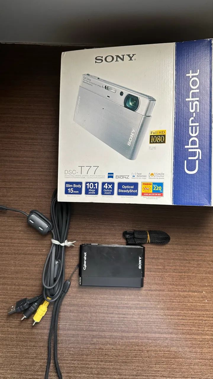 Sony Câmera digital Cybershot DSC-T77 de 10,1 MP