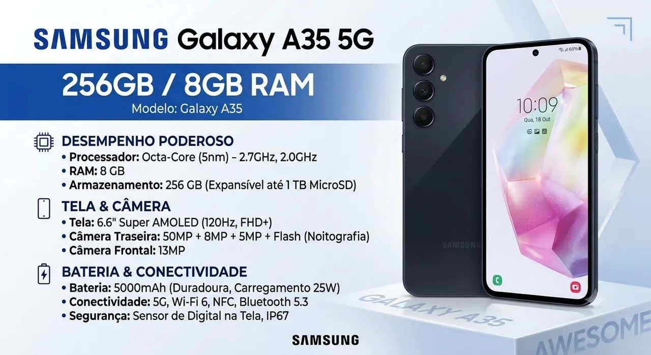 Galaxy A35 256gb - Foto 4