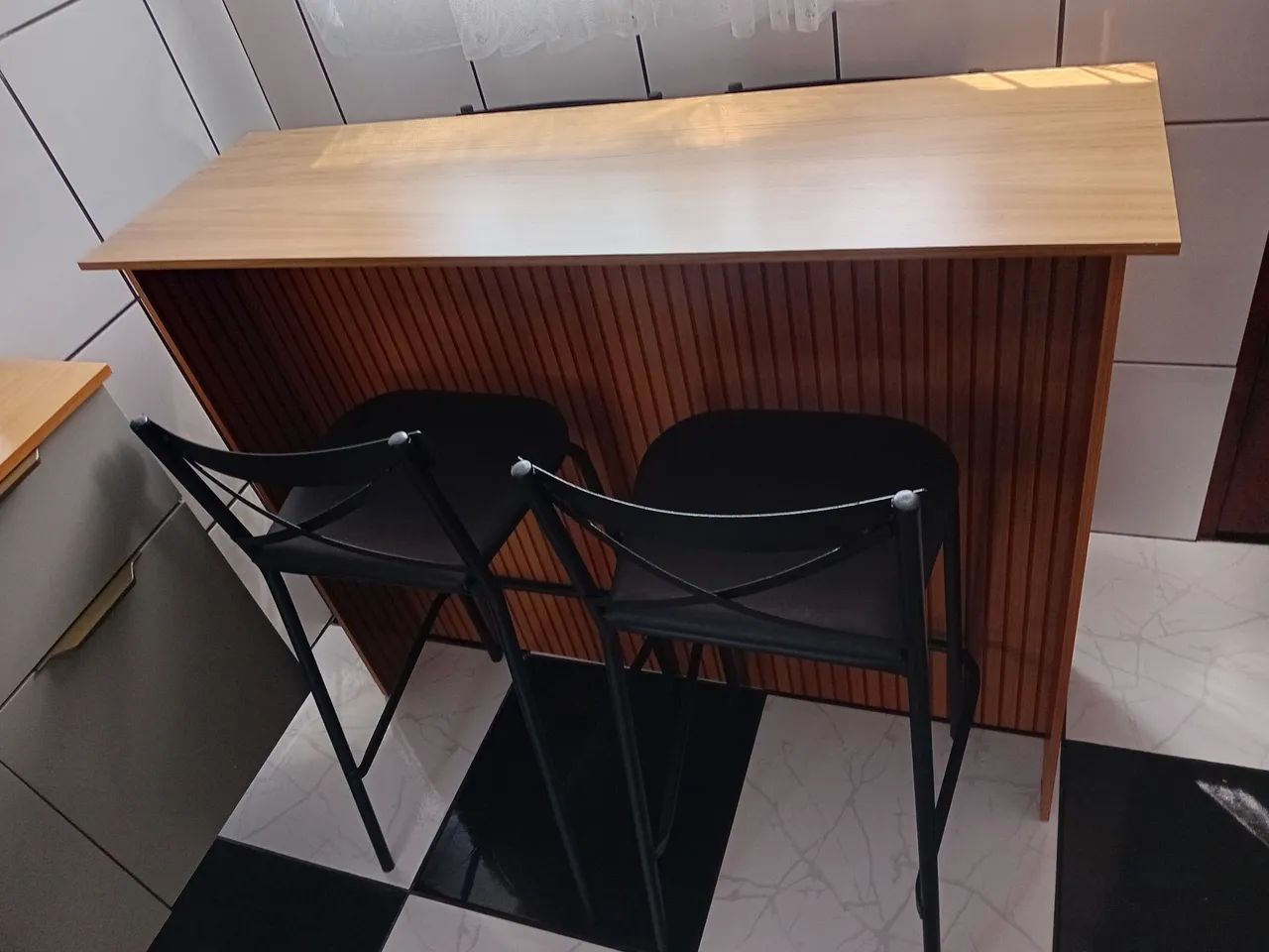 Balcão  4 banqueta  deferro - Foto 2