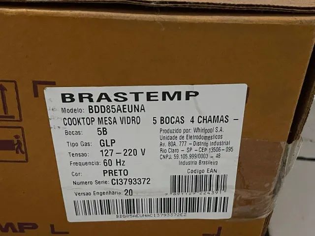 Cooktop 5 Bocas Brastemp - Foto 2