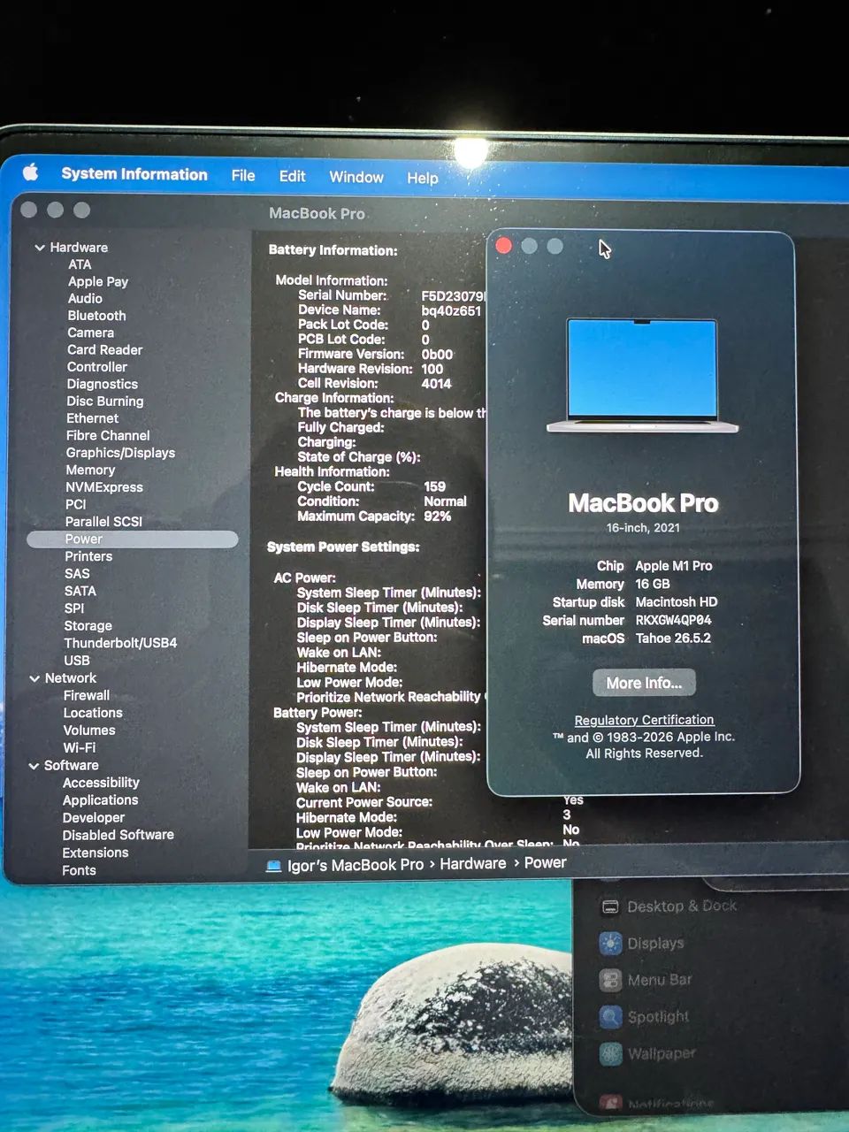 MacBook Pro M1 Pro 16 polegadas - Foto 3