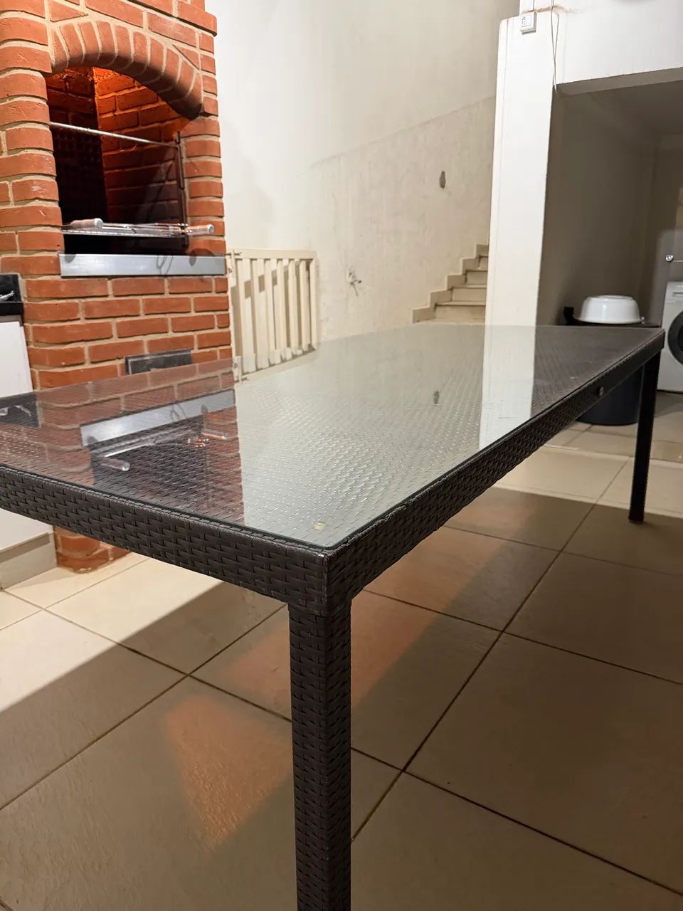 Mesa Riverside Wicker Line 2,20 x 1,00 m com 8 cadeiras - Foto 4