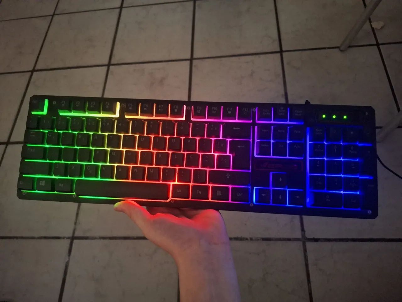 Teclado Gamer com LED RGB - Funcionando Perfeitamente