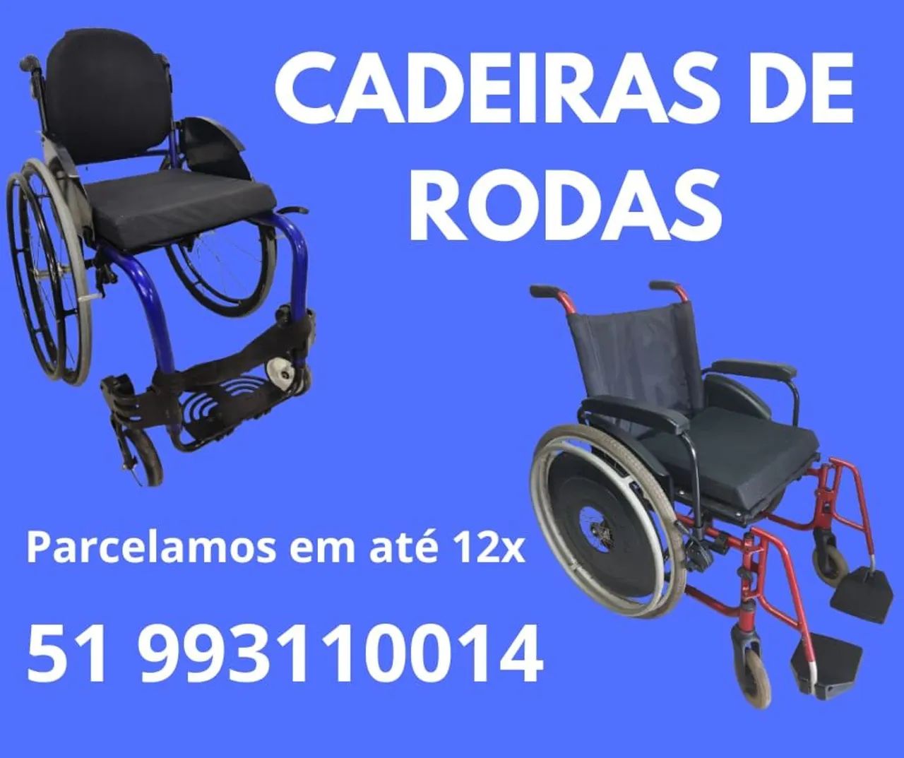 Cadeira de Rodas Pronta Entrega Loja Com Diversos Modelos - Entregamos a domicílio 