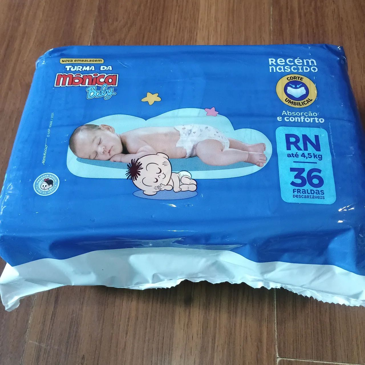 Fralda turma da Monica RN 36 unidades 