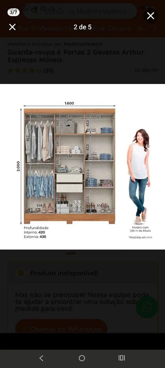 Guarda roupas  - Foto 2