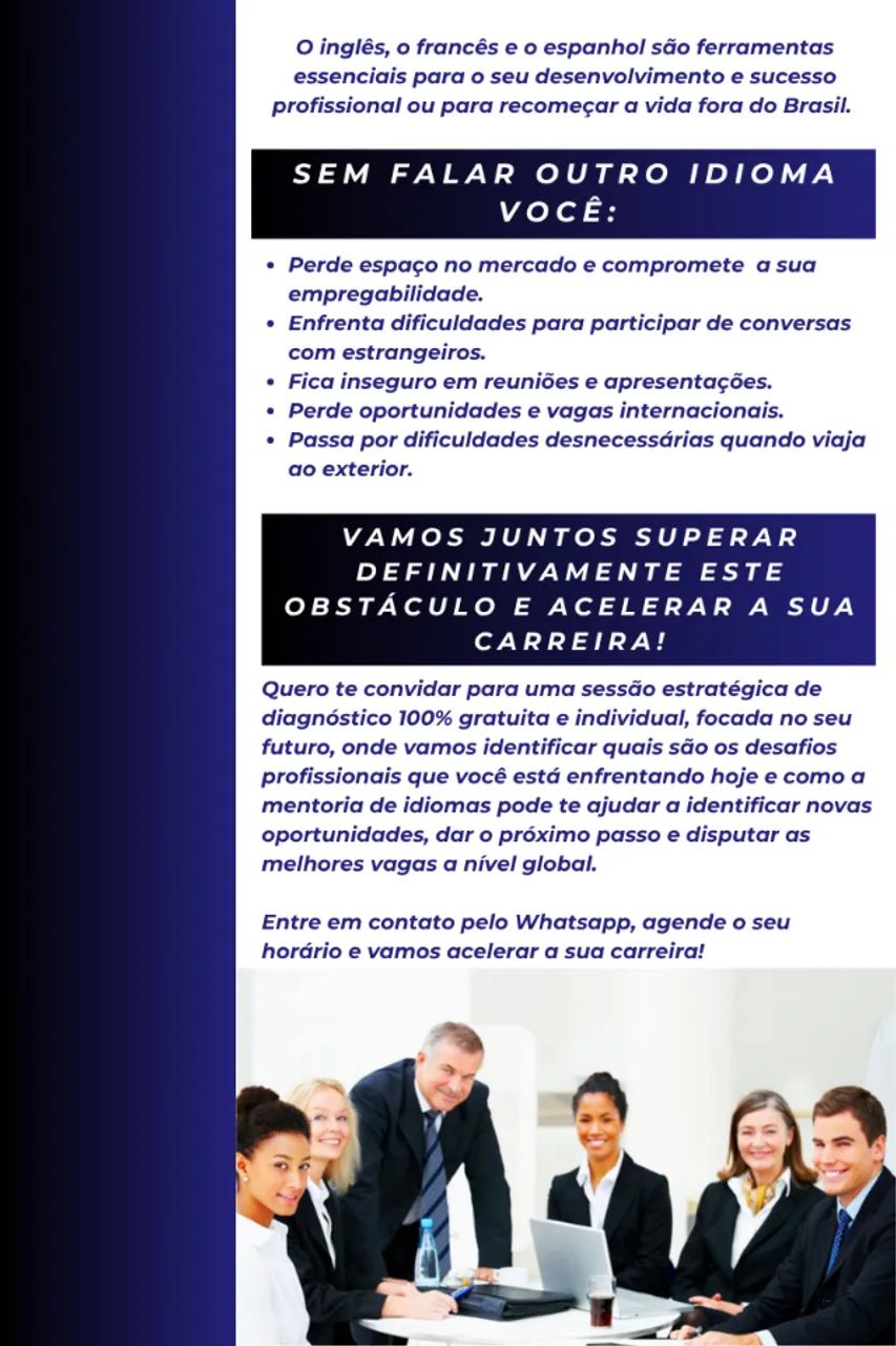 Aulas de inglês, francês e espanhol com mentoria personalizada. - Foto 3
