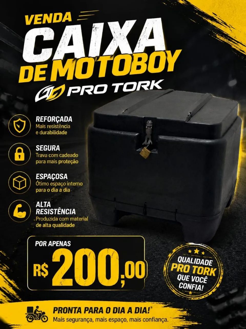 Caixa motoboy 100 litros