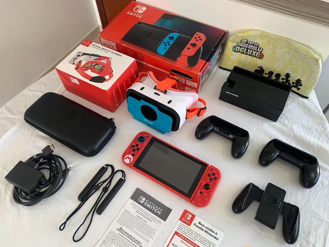 NINTENDO SWITCH +57 JOGOS+ACESSÓRIOS - Consoles de Vídeo Game