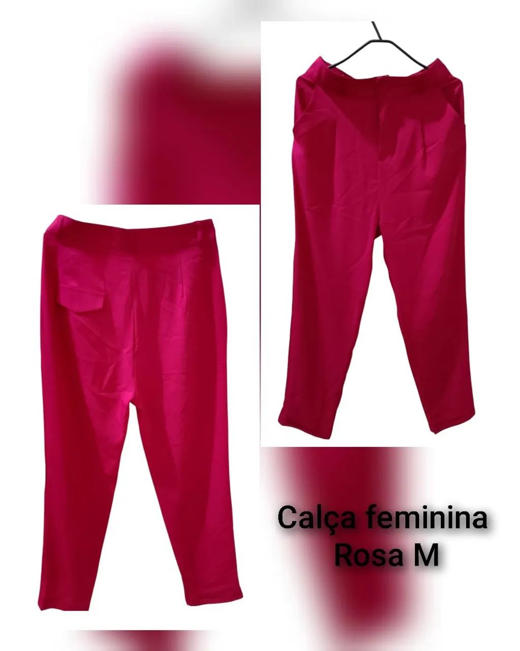 Calça feminina rosa 46